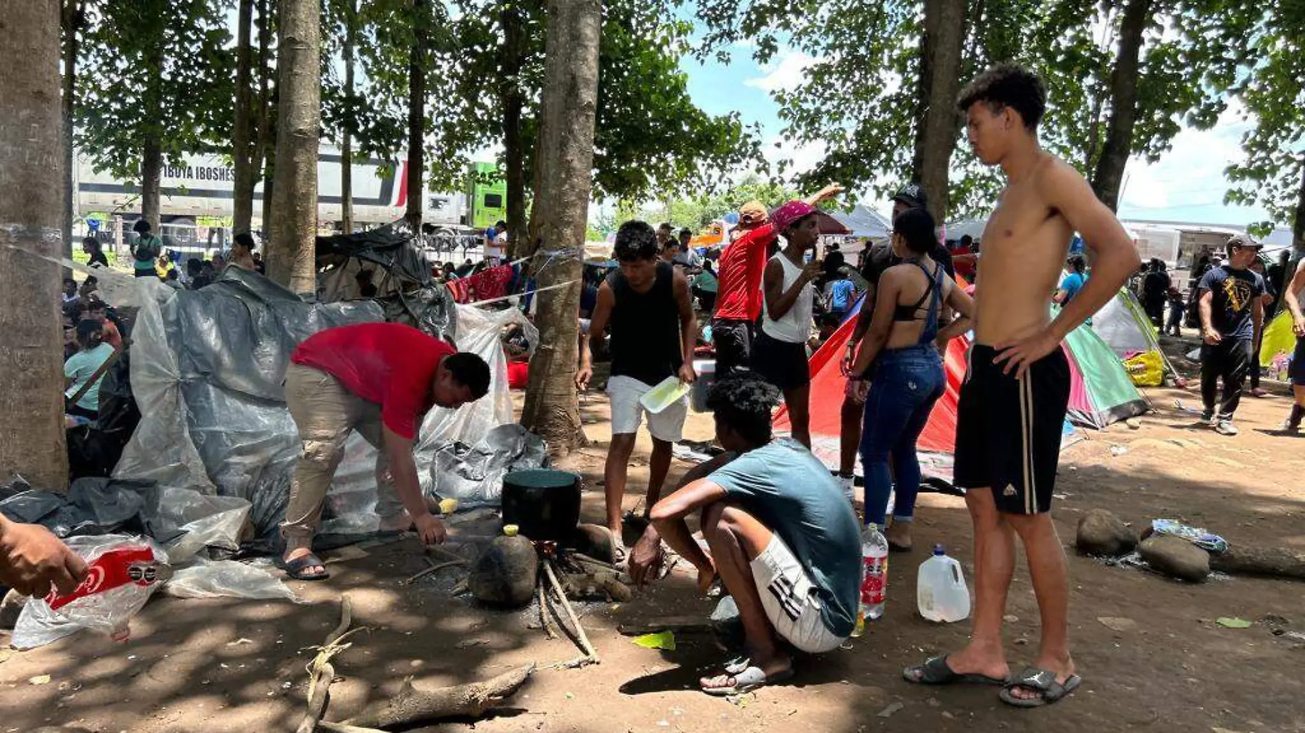 Migrantes en Tapachula